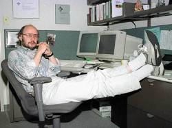 Bjarne Stroustrup, the creator of C++, at Bell Labs
